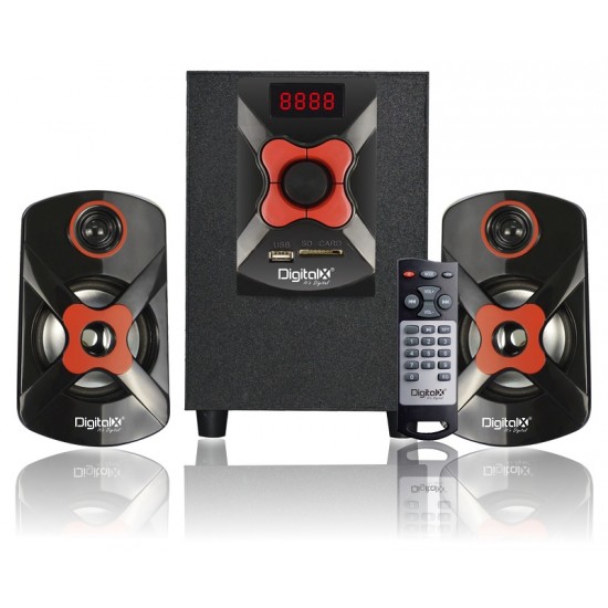 DigitalX X-L274DBT 2.1 Multimedia Speaker with LED