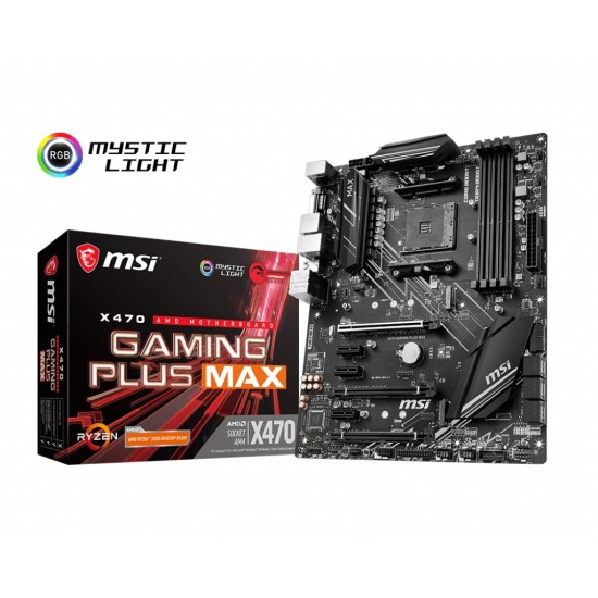 MSI X470 Gaming Plus Max RGB AMD Motherboard