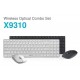 Rapoo X9310 Wireless Ultra Slim Aluminum Alloy Keyboard Mouse Combo