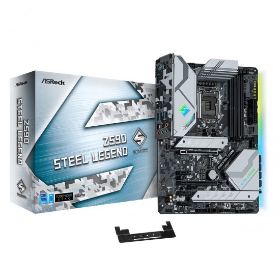 ASRock Z590 Steel Legend 10th and 11th Gen ATX Motherboard